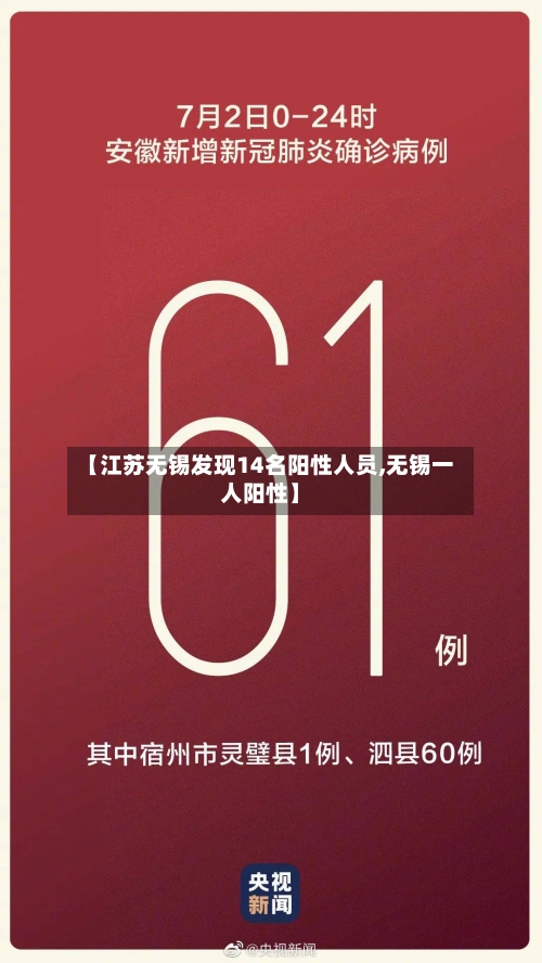 【江苏无锡发现14名阳性人员,无锡一人阳性】