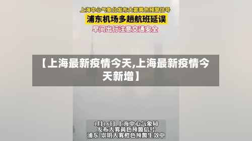 【上海最新疫情今天,上海最新疫情今天新增】